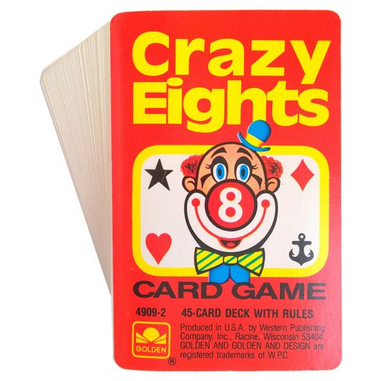 vintage crazy eights card game